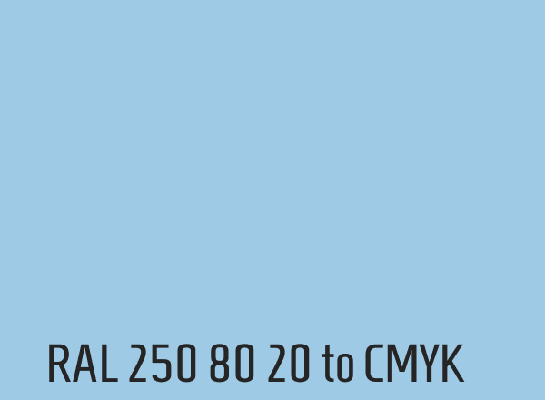 RAL 250 80 20 to CMYK