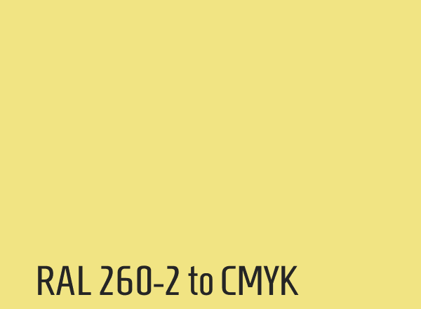 RAL 260-2 to CMYK