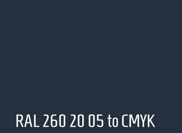 RAL 260 20 05 to CMYK