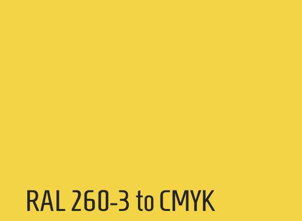 RAL 260-3 to CMYK