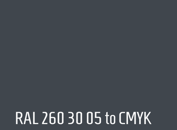 RAL 260 30 05 to CMYK