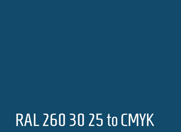 RAL 260 30 25 to CMYK
