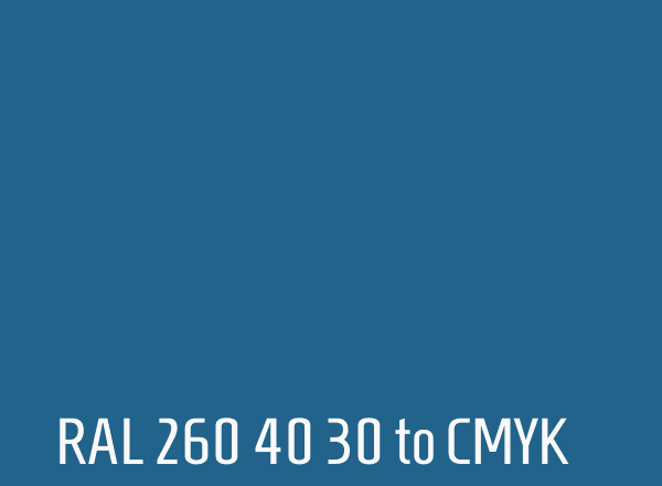 RAL 260 40 30 to CMYK