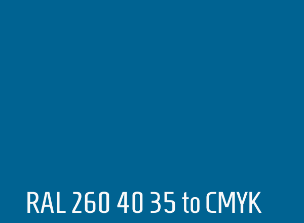 RAL 260 40 35 to CMYK