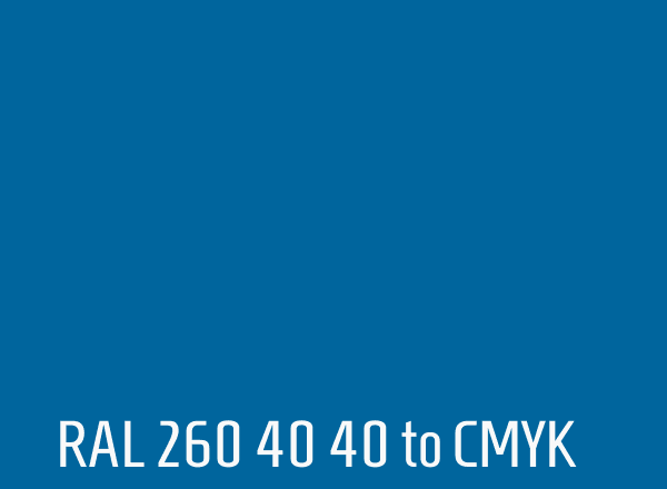 RAL 260 40 40 to CMYK