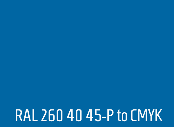 RAL 260 40 45-P to CMYK