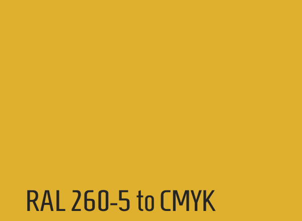 RAL 260-5 to CMYK