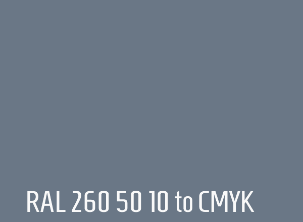 RAL 260 50 10 to CMYK