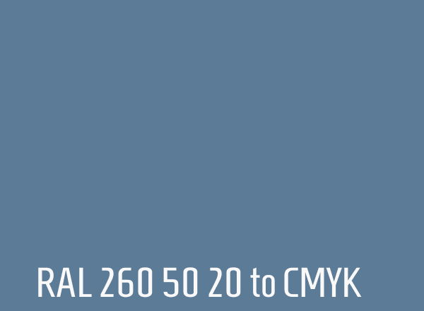 RAL 260 50 20 to CMYK