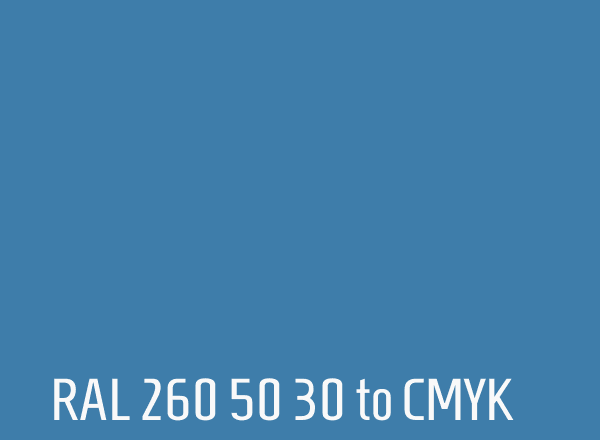 RAL 260 50 30 to CMYK