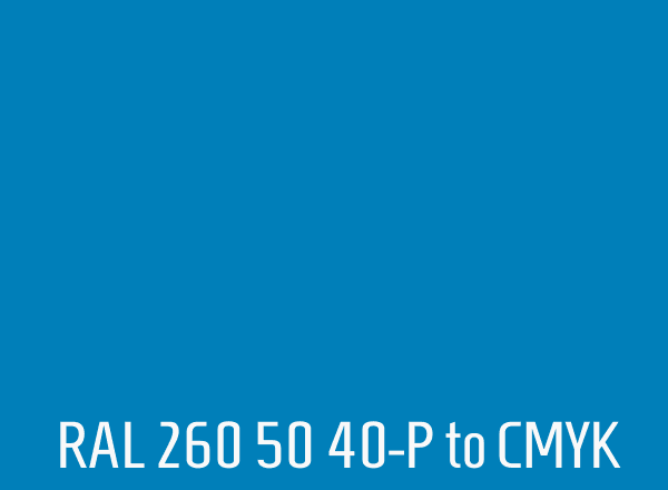 RAL 260 50 40-P to CMYK