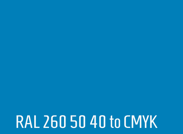 RAL 260 50 40 to CMYK