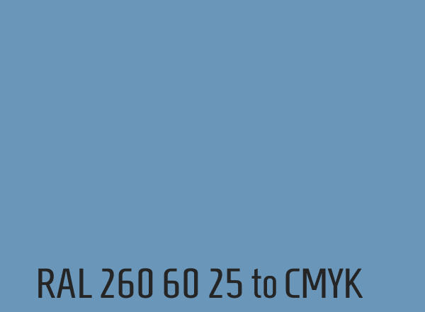 RAL 260 60 25 to CMYK