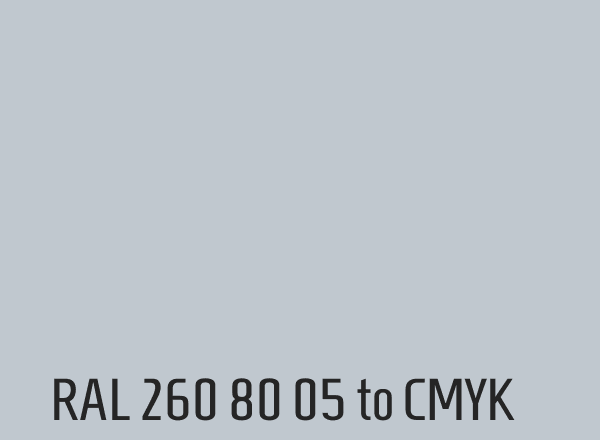 RAL 260 80 05 to CMYK