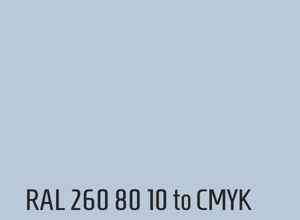RAL 260 80 10 to CMYK