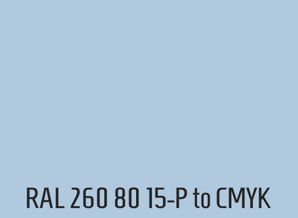 RAL 260 80 15-P to CMYK