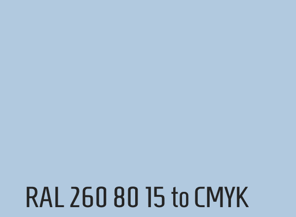 RAL 260 80 15 to CMYK