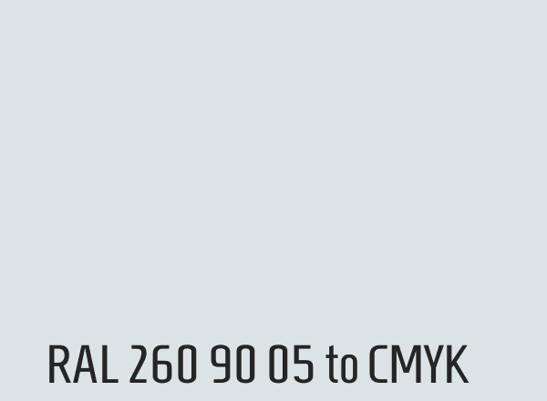 RAL 260 90 05 to CMYK