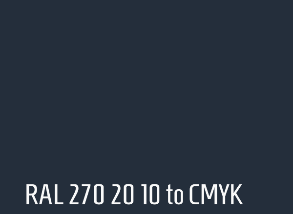 RAL 270 20 10 to CMYK