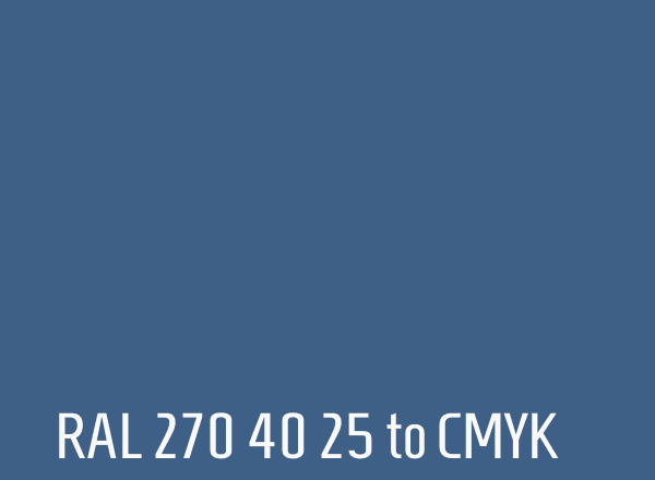 RAL 270 40 25 to CMYK
