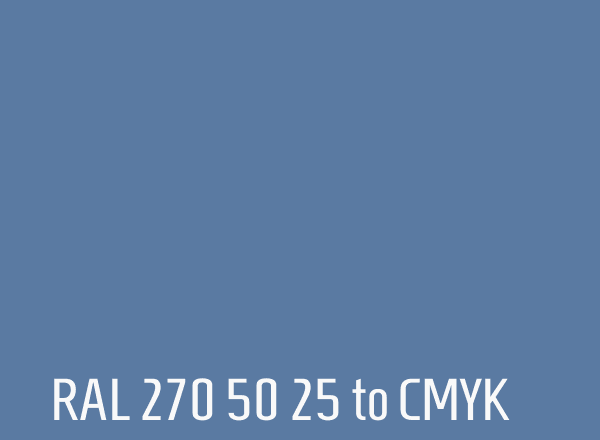 RAL 270 50 25 to CMYK