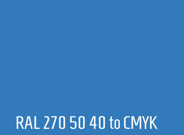 RAL 270 50 40 to CMYK