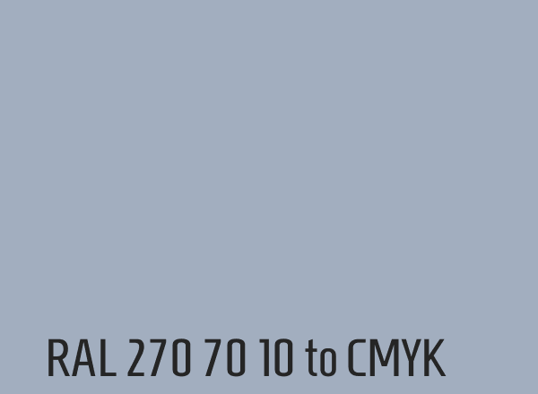 RAL 270 70 10 to CMYK