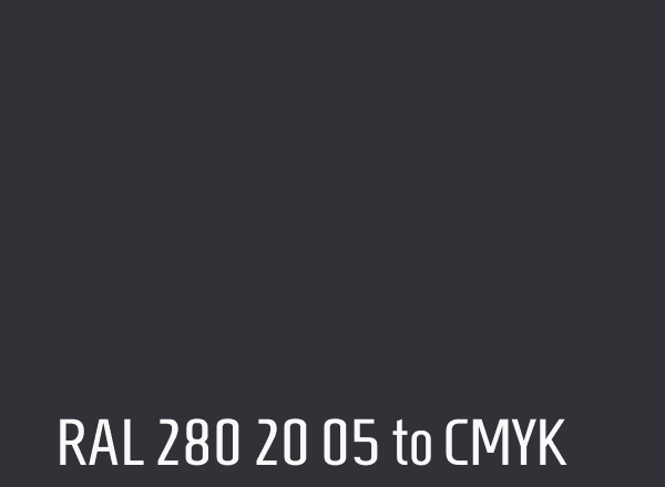 RAL 280 20 05 to CMYK