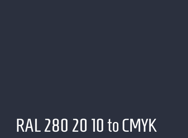RAL 280 20 10 to CMYK