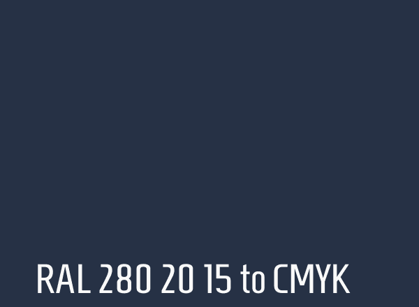 RAL 280 20 15 to CMYK