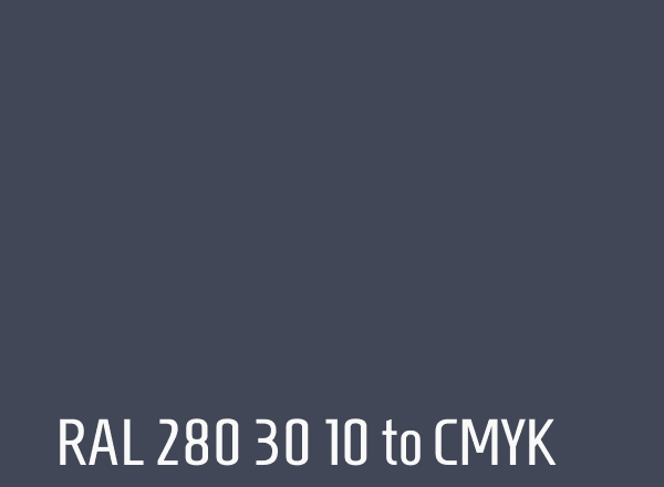 RAL 280 30 10 to CMYK