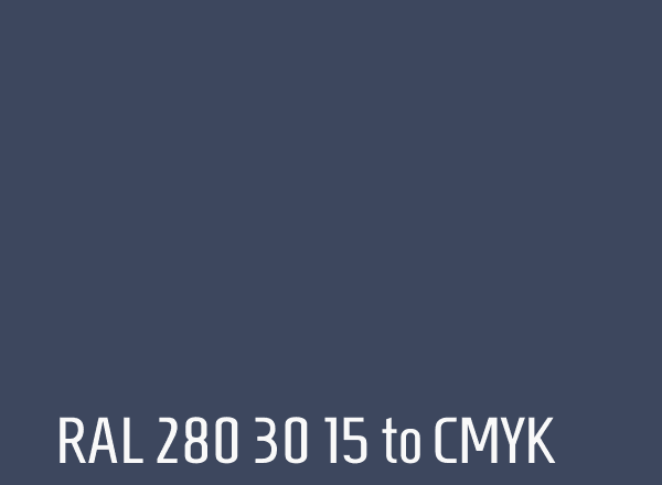 RAL 280 30 15 to CMYK