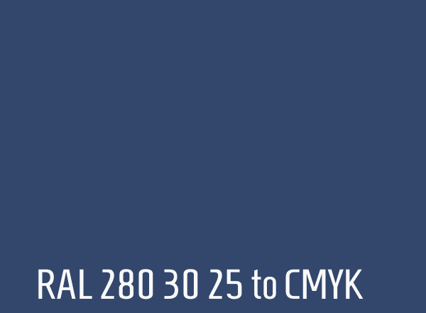 RAL 280 30 25 to CMYK