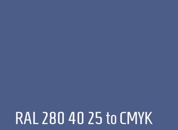 RAL 280 40 25 to CMYK