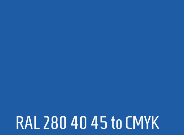 RAL 280 40 45 to CMYK