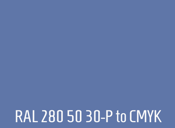 RAL 280 50 30-P to CMYK