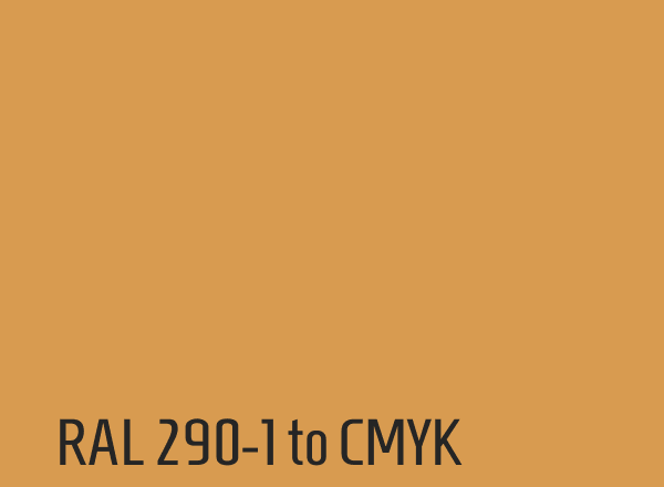 RAL 290-1 to CMYK