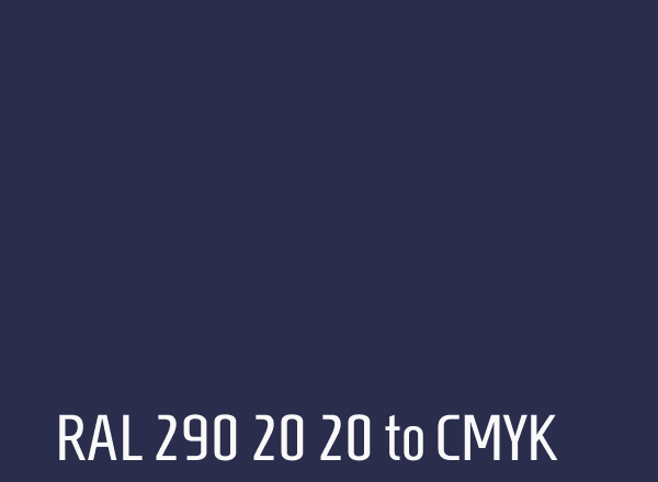 RAL 290 20 20 to CMYK