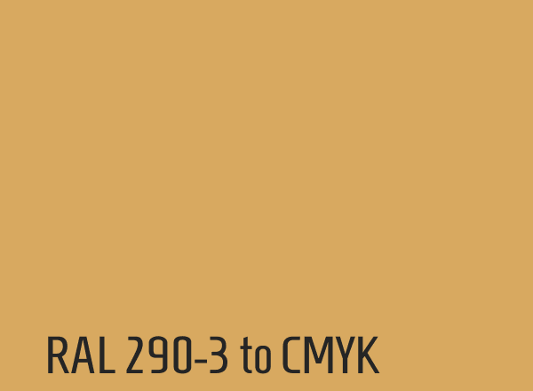 RAL 290-3 to CMYK