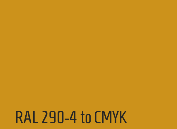 RAL 290-4 to CMYK