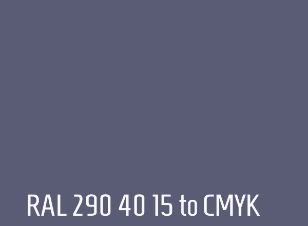 RAL 290 40 15 to CMYK