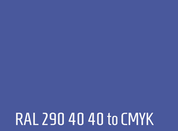 RAL 290 40 40 to CMYK
