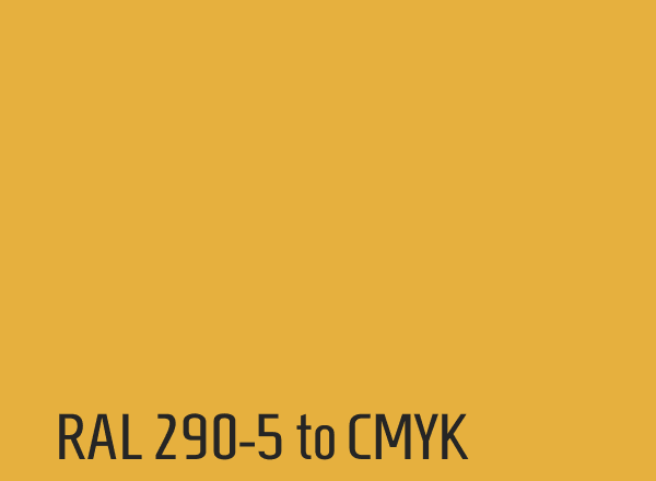 RAL 290-5 to CMYK
