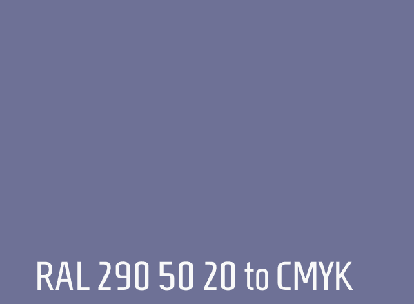 RAL 290 50 20 to CMYK