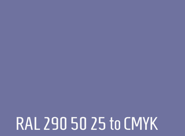 RAL 290 50 25 to CMYK