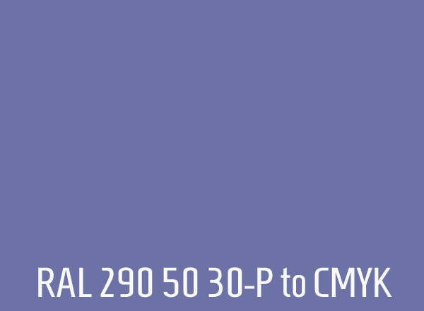 RAL 290 50 30-P to CMYK