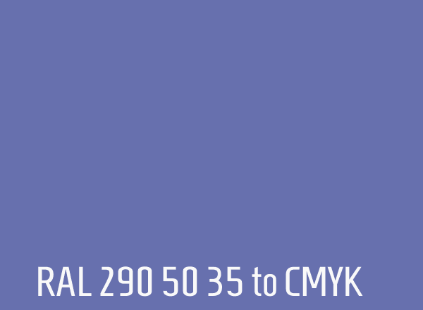 RAL 290 50 35 to CMYK