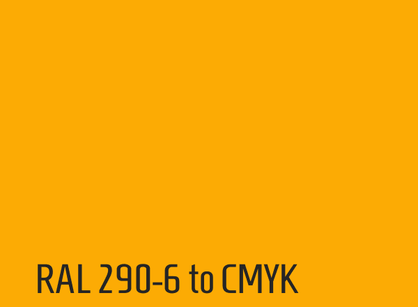 RAL 290-6 to CMYK