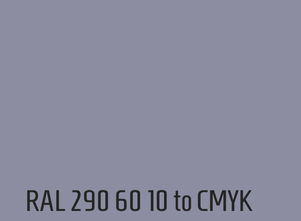 RAL 290 60 10 to CMYK