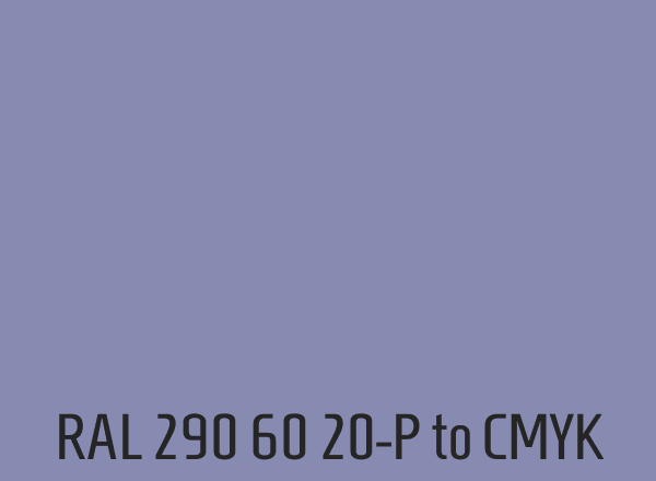RAL 290 60 20-P to CMYK